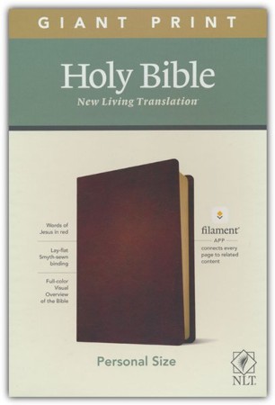 NLT Giant-Print Personal-Size Bible, Filament Enabled Edition--genuine ...