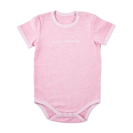 Little Blessing Snapshirt, Cream And Pink, 0-3 Months - Christianbook.com