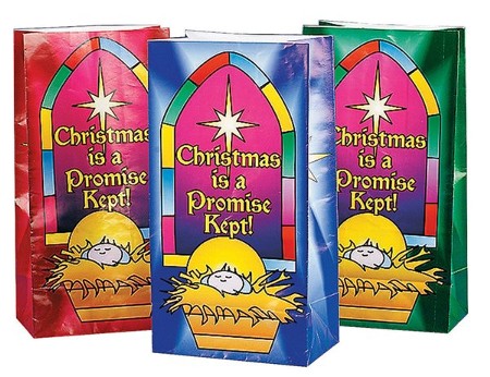 Details about   New Set of 2 Christmas Gift Bags Religious With Scriptures 17" x 12" x 5" 