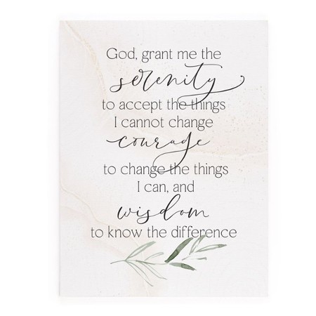 Serenity Prayer Canvas Art - Christianbook.com