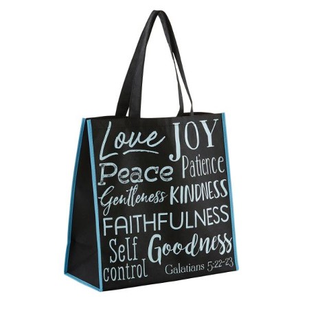 Fruit of the Spirit Tote Bag, Black - Christianbook.com