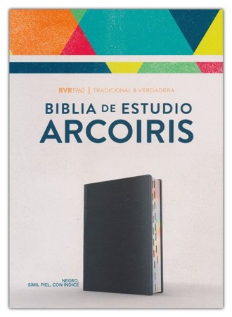 RVR 1960 Biblia De Estudio Arcoiris, Piel Imit. Negra, Ind. (RVR 1960 ...