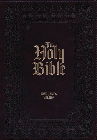 KJV Super Giant-Print Bible--soft Leather-look, Burgundy (indexed ...