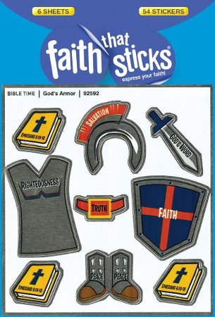 Faith Word Stickers - 2 sheets, 60 stickers total