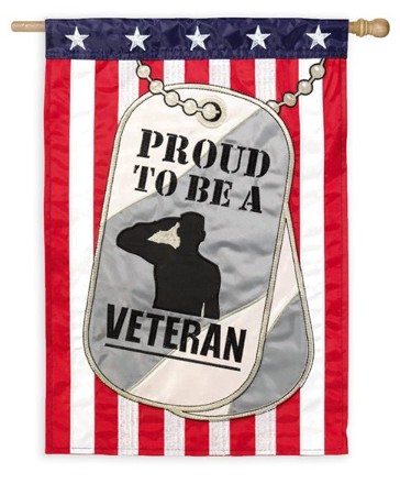 Proud To Be a Veteran Flag, Large - Christianbook.com