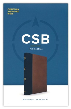 CSB Thinline Bible--LeatherTouch, black/brown: 9781087767666 ...