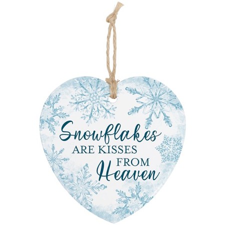 Snowflakes are Kisses from Heaven, Heart Ornament - Christianbook.com