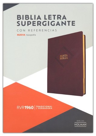 RVR 1960 Biblia Letra Súper Gigante Marrón, Piel Fabricada (Super Giant ...