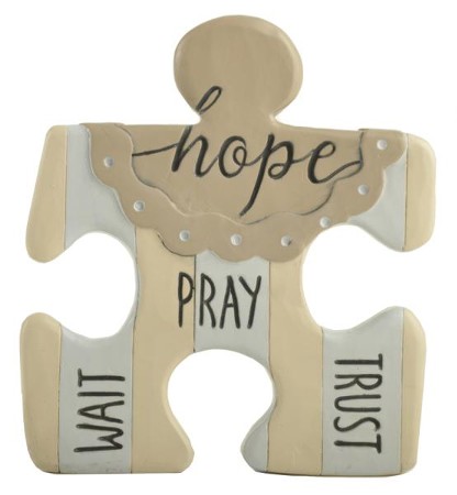 Hope Pray Wait Trust Puzzle Piece Wall Art Barbara Lloyd Christianbook Com