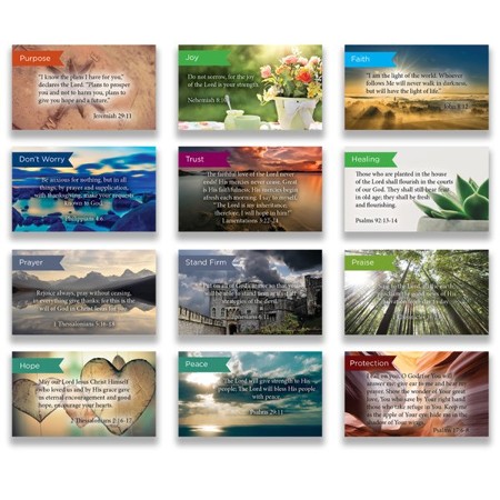 Pass Along Scripture Card Variety Pack of 60, Assortment 9 ...