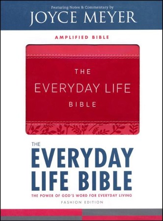 power bible everyday living god word pink leather joyce christianbook meyer imitation