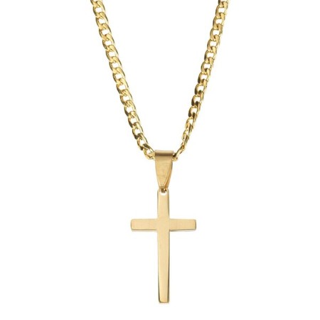 Box Cross Necklace, Gold - Christianbook.com