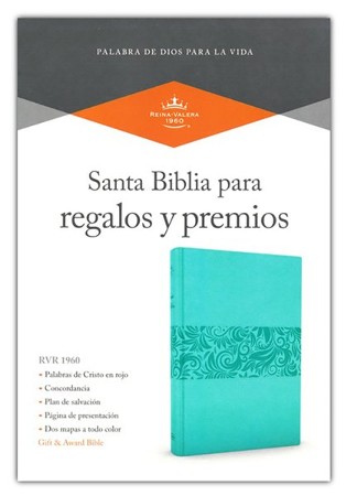 RVR 1960 Biblia Para Regalos Y Premios, Turquesa Simil Piel (Gift ...