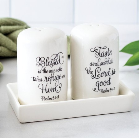 Better Homes & Gardens Porcelain Salt and Pepper Shaker Sets, 4 sets