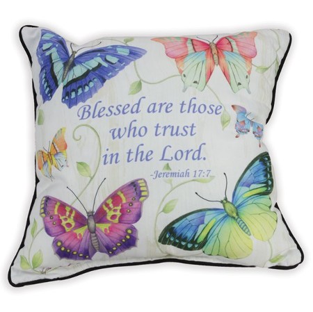 Blessed Are Those Who Trust In The Lord, Pillow: Sandy Lynam Clough ...