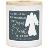 Jesus Christ Is Born Candle, Woodland Walk, 13.5oz