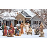 The Real Life Nativity 12 Piece Outdoor Set