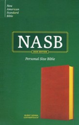 NASB Personal Size Bible, Burnt Sienna LeatherTouch