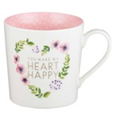 Mug Ceramic You Make My Heart Happy