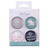 It is Well With My Soul Glass Magnets, Set of 4