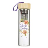 Cultivate Kindness Glass Water Bottle Infuser