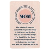 God Gave Me My Wings But, Mom, You Taught Me How to Fly Pocket Card