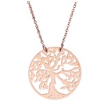 Tree of Life Open Cut Disc Necklace