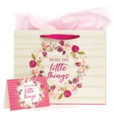 Enjoy The Little Things, Large Gift Bag With Card