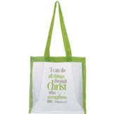 I Can Do All Things Clear Tote Bag