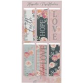 Faith Hope Love Magnetic Bookmark, Set of 6