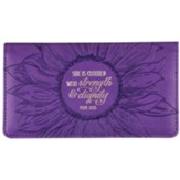 She Is Clothed With Strength, Checkbook Cover