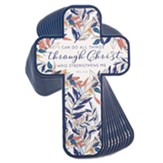 All Things Through Christ Cross 12 pc Bookmark Pack