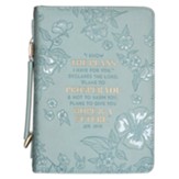 I Know The Plans Bible Cover, Large, Teal