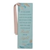 Walk By Faith Faux Leather Bookmark