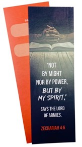 Not By Might Bookmarks, Pack of 25