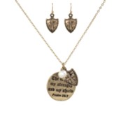 The Lord is My Shield Necklace and Earring Set