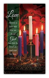 Love--Herein Is Love (1 John 4:10) 3' x 5' Fabric Banner