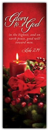 Glory To God In the Highest (Luke 2:14) 2' x 6' Fabric Banner