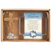 Cross Figurine with On Your Baptism Card