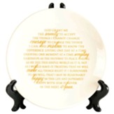 Serenity Prayer Decorative Plate