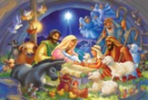 Baby in a Manger Jigsaw Puzzle, 100 Pieces
