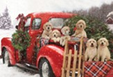 Puppies Holiday Ride Puzzle, 100 Pieces