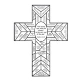 Color Your Own Stained Glass Cross Lent Countdown Sheets, pack of 12