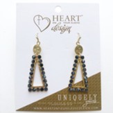 Triangle Earrings, Dusk, Gold Dipped, Uniquely Yours Collection