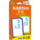 Addition 0 - 12, Math Flash Cards