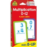 Multiplication 0 - 12, Math Flash Cards