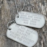 You Are Smarter You Think Double Dogtag Necklace