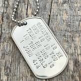 Greater is He Who is In You Dogtag Necklace