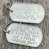 For I Know the Plans Double Dogtag Necklace