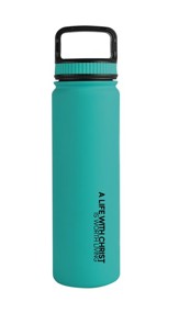 A Life With Christ is Worth Living Fitness Tumbler, Aqua